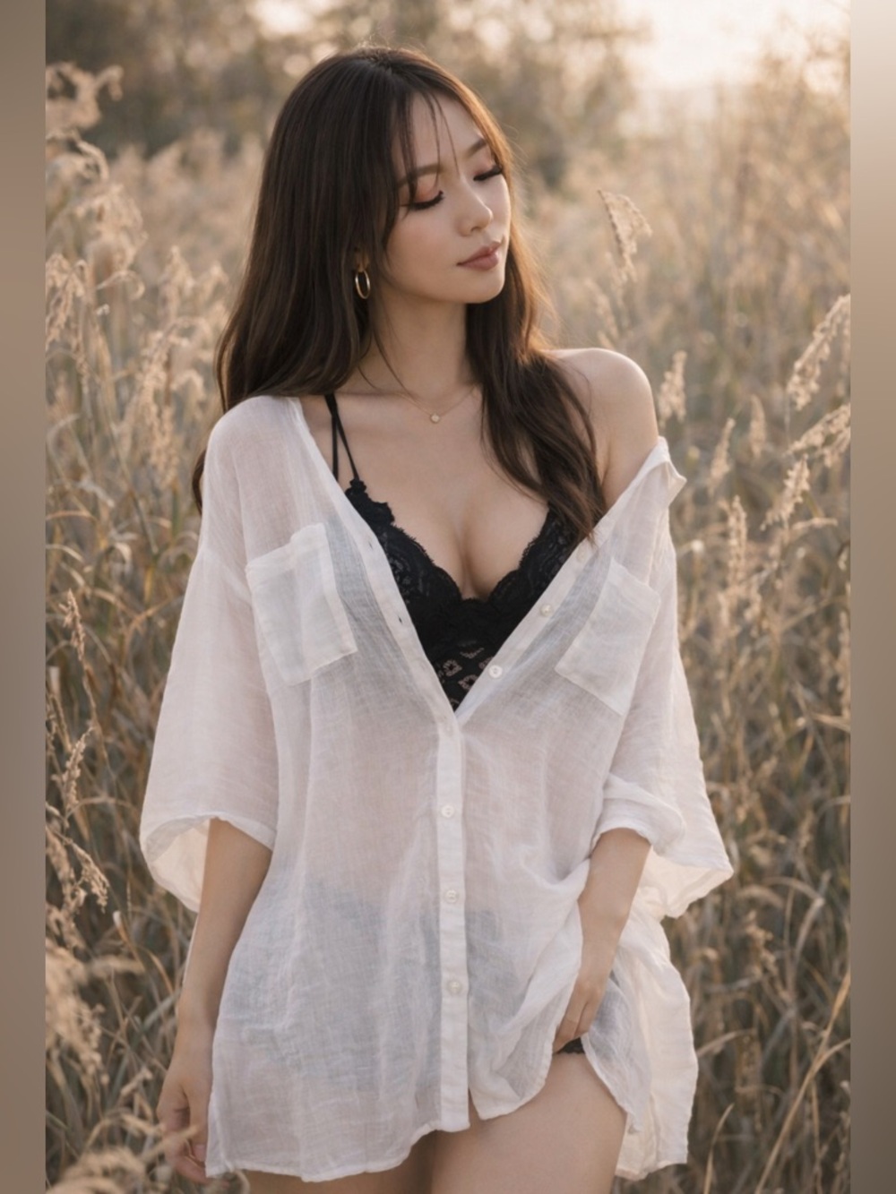Torrid Whispers in the Dunes gauzy button front beachy poolside layering shirt